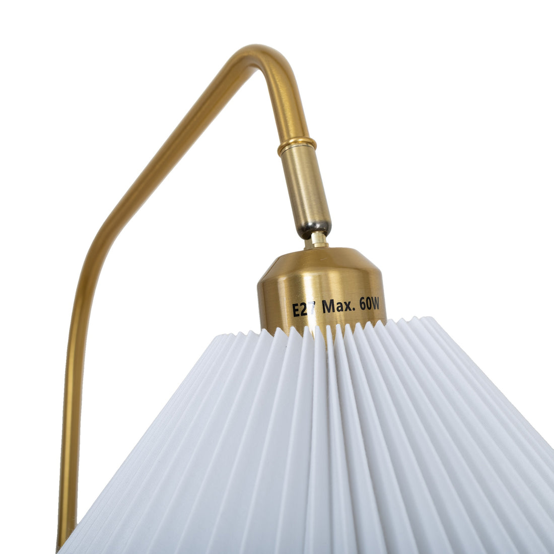Aurelia Pleated Fabric Floor Lamp — detail 4