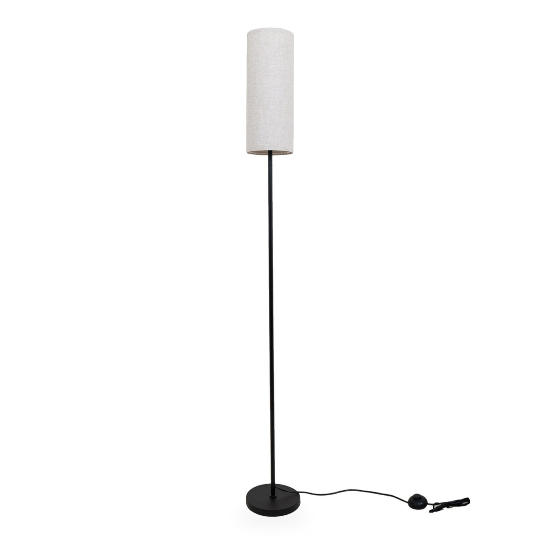 Chandelle Linen Column Floor Lamp — studio view 1
