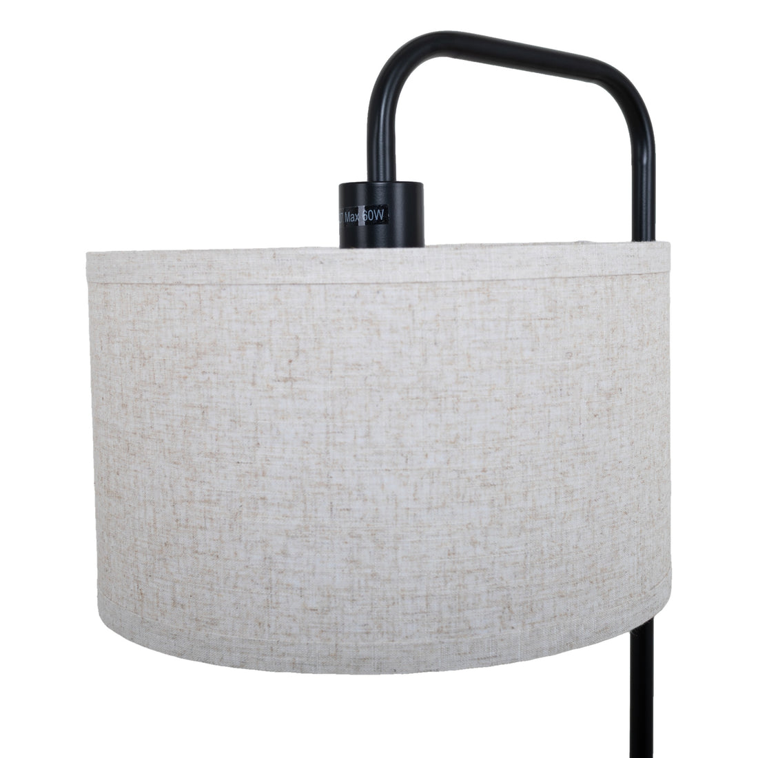 Marceau Linen Drum Floor Lamp — detail 4