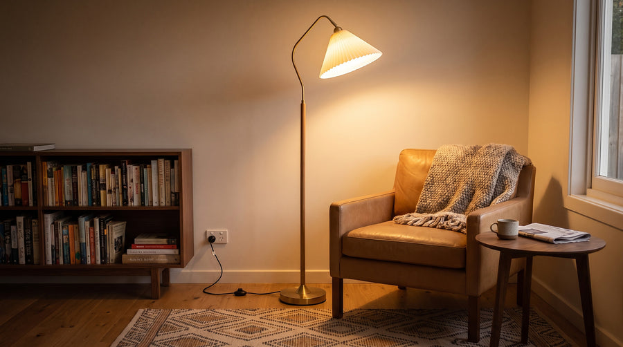 The mid-century floor lamp, done properly