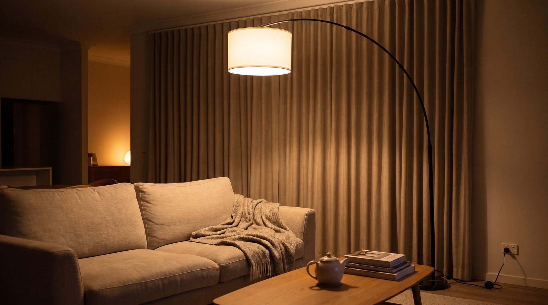 Where the floor lamp goes: lighting an Australian lounge room
