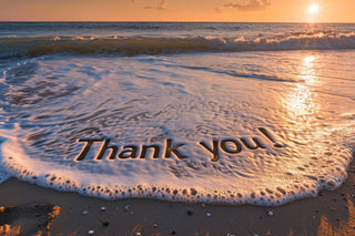 J, founder of C&F Creation, smiling and expressing gratitude to customers