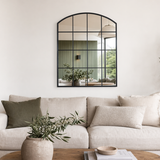 Decorative wall mirrors in arched, round and rectangle styles, designed to brighten and expand any room