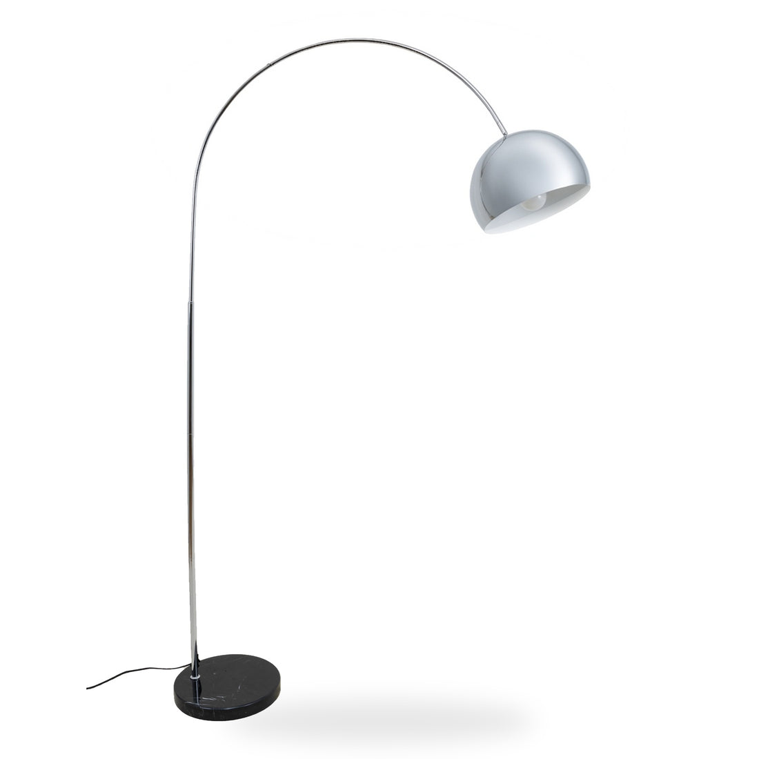 Cosmo Chrome Marble Base Floor Lamp &mdash; studio view 1
