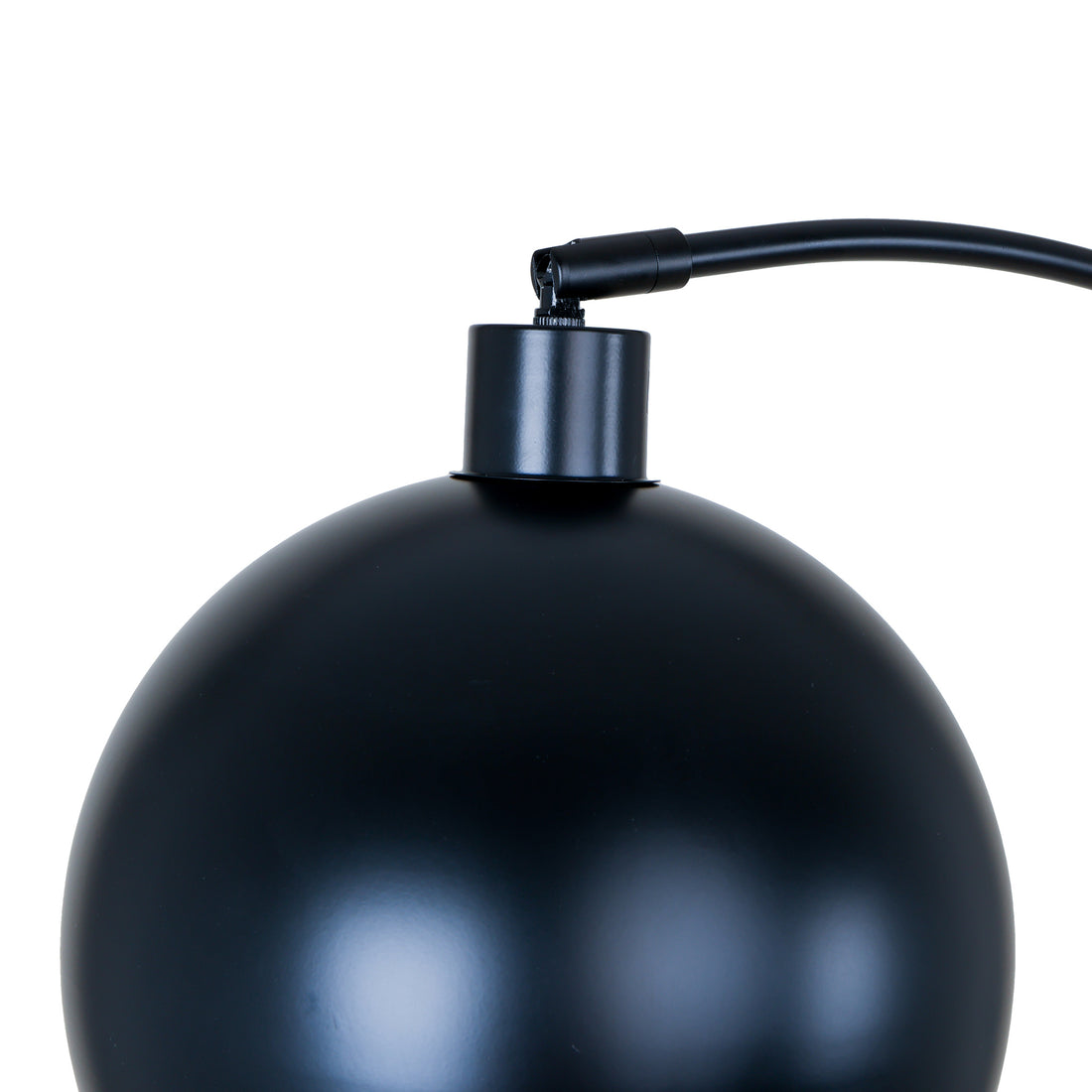 Saturne Black Globe Arc Floor Lamp &mdash; detail 4