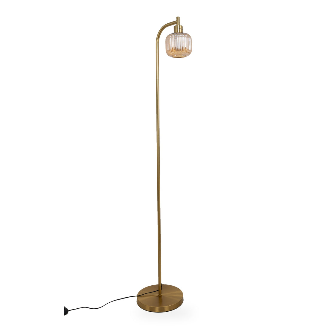 Solara Fluted Lantern Floor Lamp &mdash; studio view 2