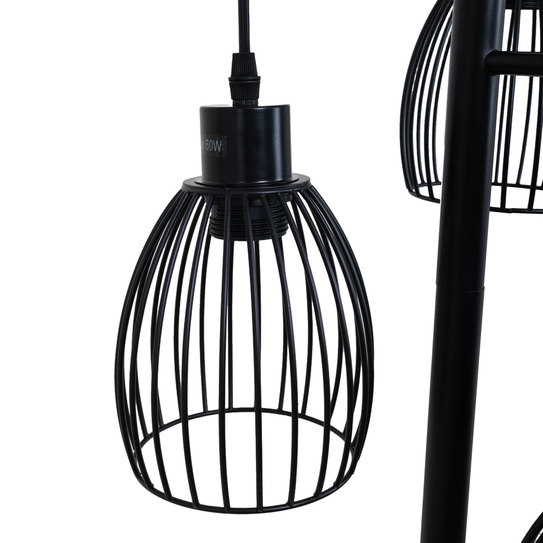 Voltaire 3-Light Cage Floor Lamp &mdash; detail 4